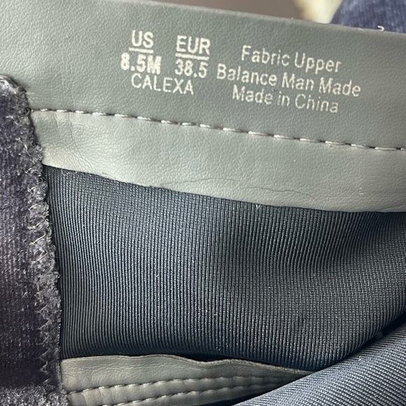 Sam Edelman Calexa Blue Gray Velour Chunky Heel Boots – Size 8.5 - Picture 9 of 11